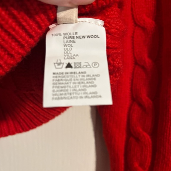& daughter red cable knit sweater - Picture 6 of 6